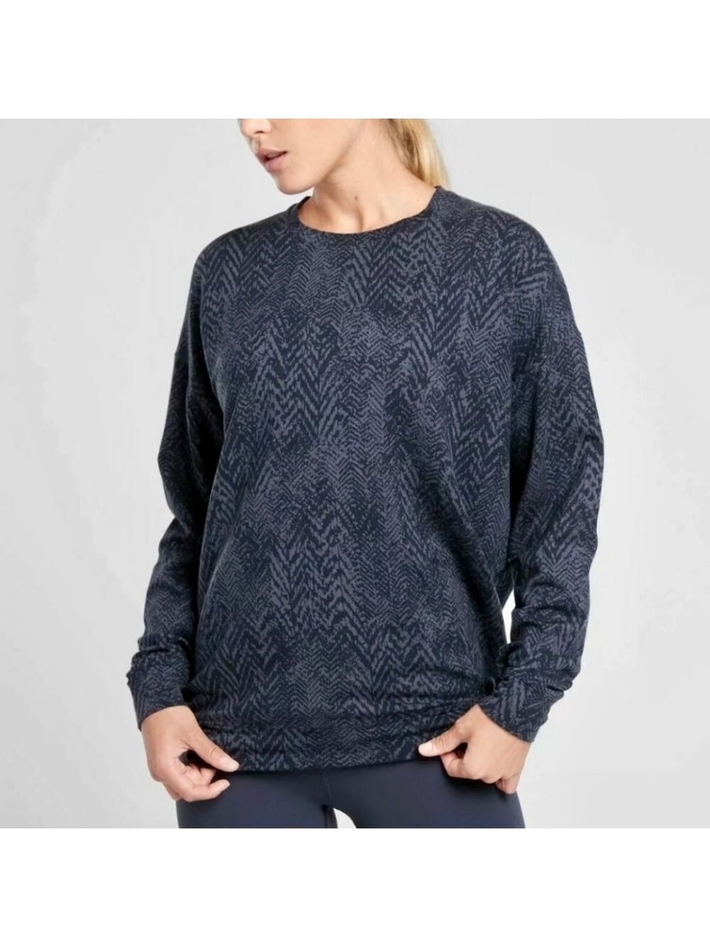 Athleta Studio To Street Pullover Sweatshirt